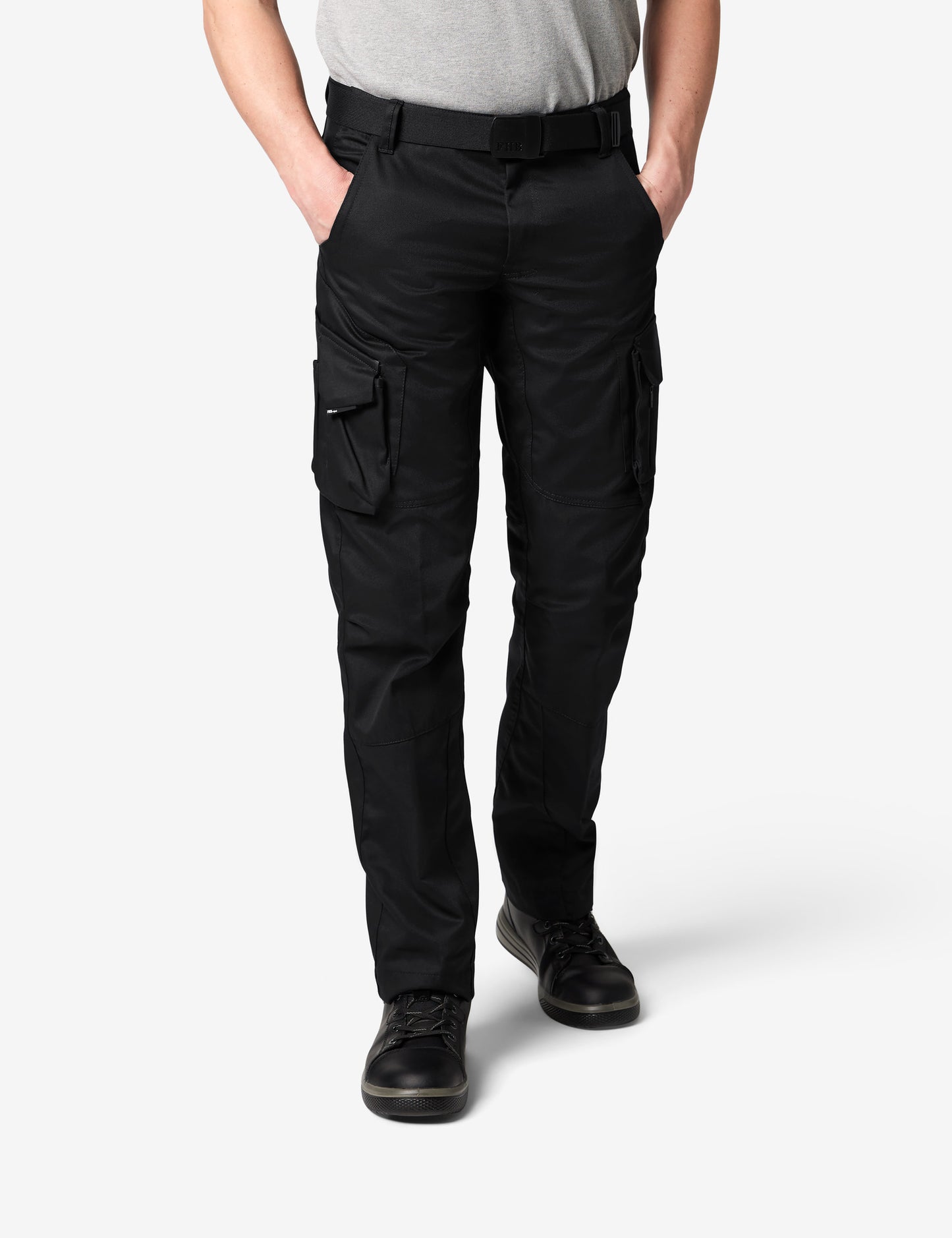 125700 2x FHB Werner Arbeitshose Bundhose Schwarz + gratis FHB T-Shirt Zimmermann