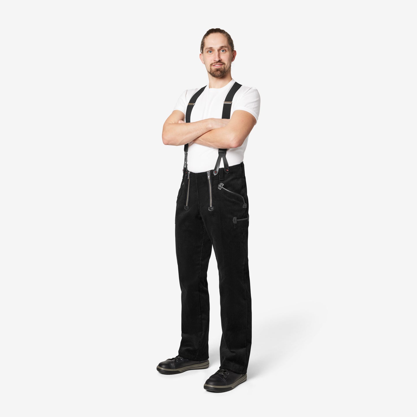 FHB Karl-Heinz Zunfthose Trenkercord Schwarz 50028