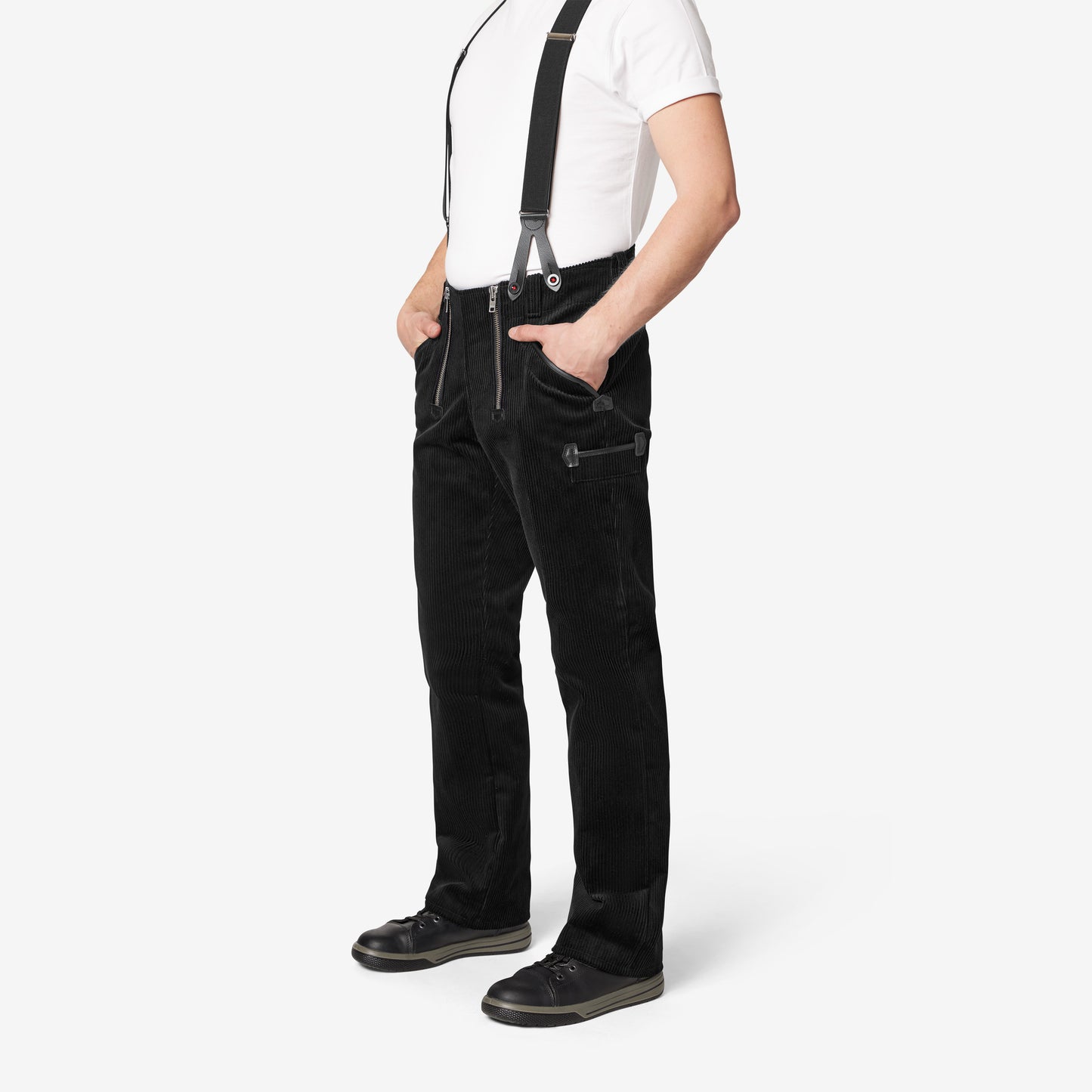 FHB Karl-Heinz Zunfthose Trenkercord Schwarz 50028