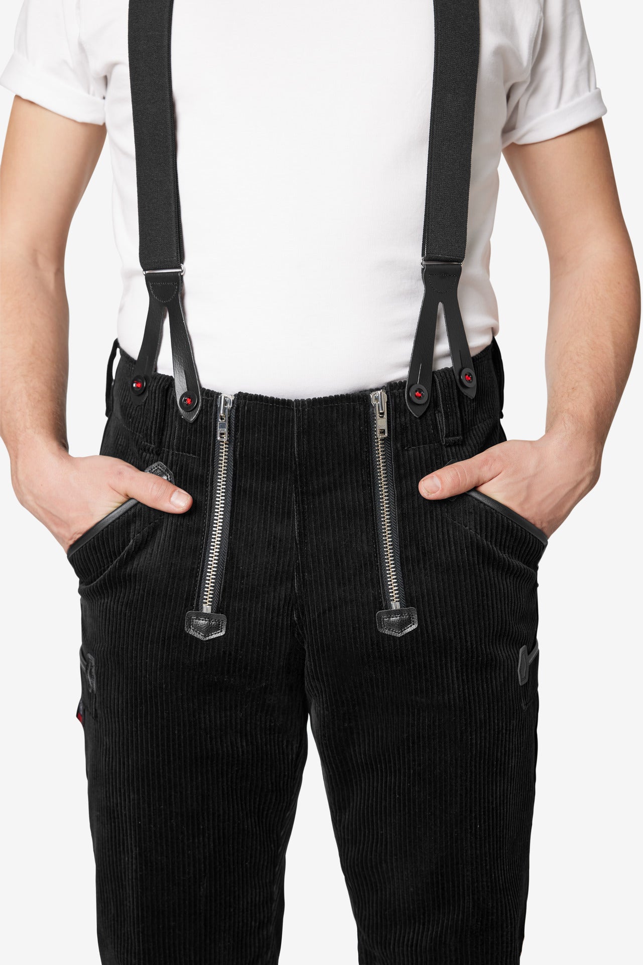FHB Karl-Heinz Zunfthose Trenkercord Schwarz 50028