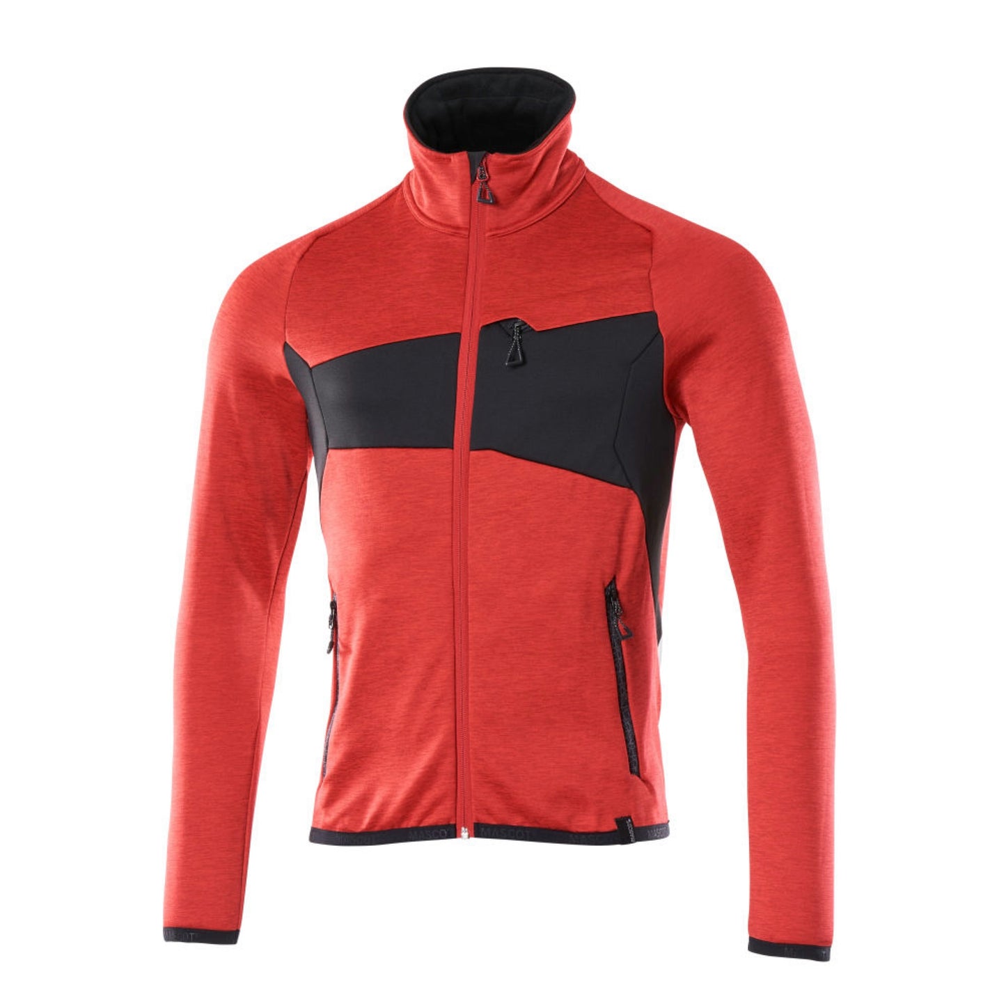 MASCOT® ACCELERATE Fleecepullover mit Reißverschluss Verkehrsrot/Schwarz 18103