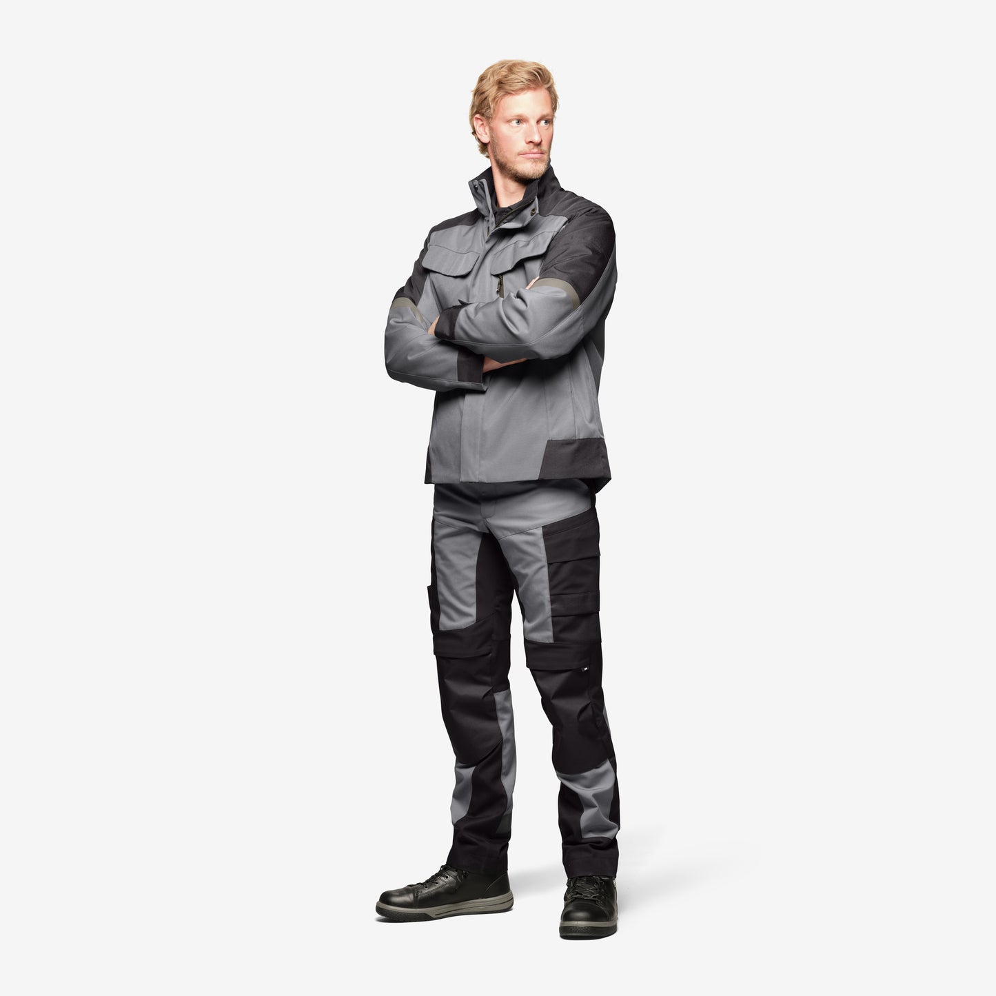 FHB Lars Arbeitsjacke Winter Grau/Schwarz 19035