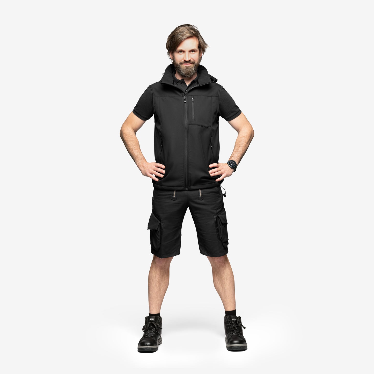 FHB Sascha Zunft-Bermuda Shorts Canvas 11012 + gratis FHB Tristan Messertasche