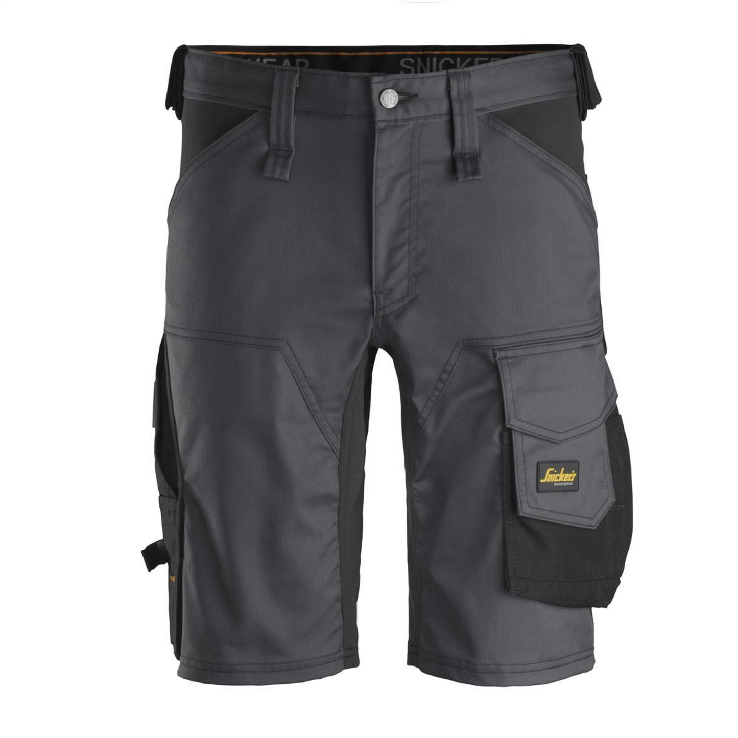 Snickers AllroundWork Stretch Shorts Stahlgrau/Schwarz 6143