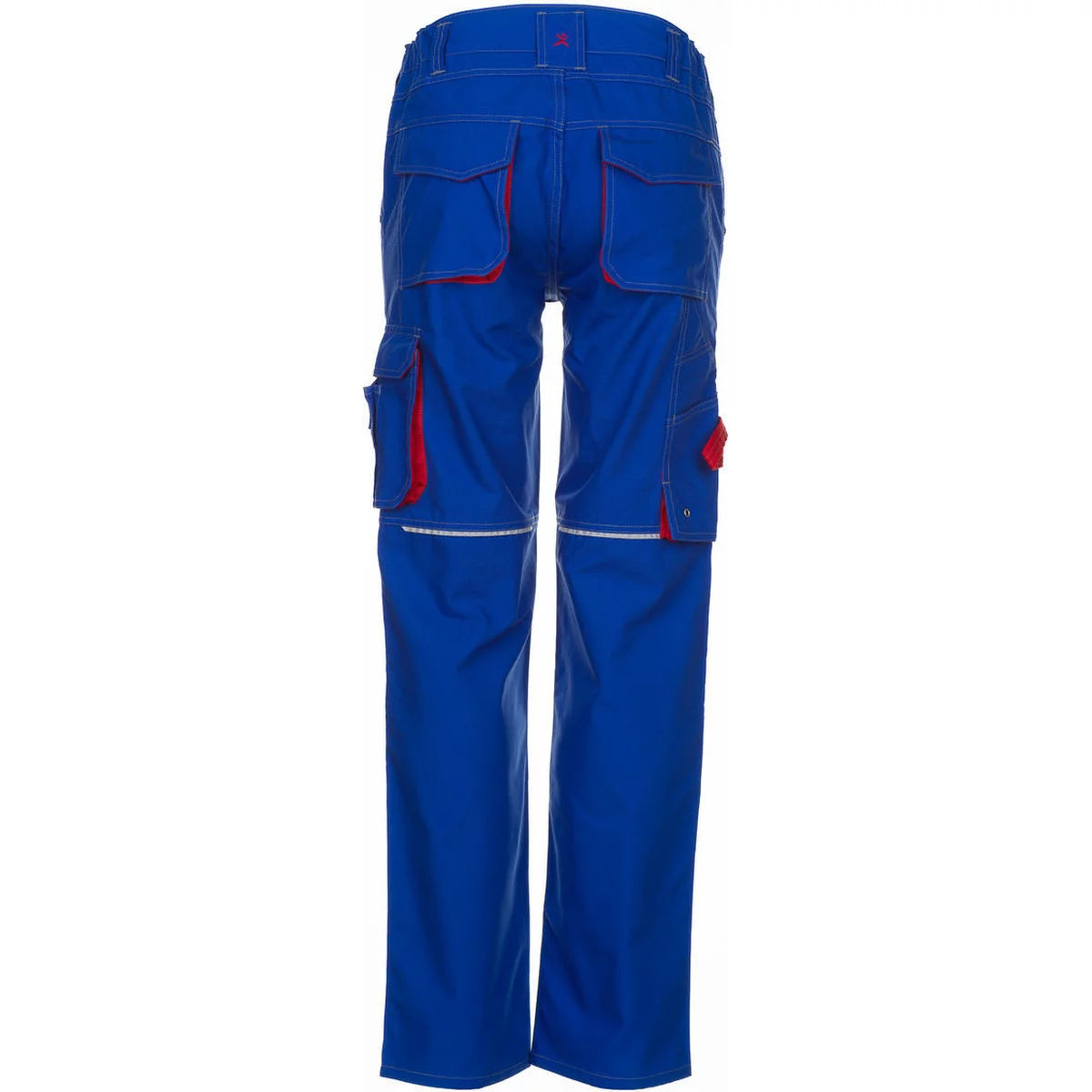 Planam Basalt Bundhose Arbeitshose kornblumenblau/rot 2821