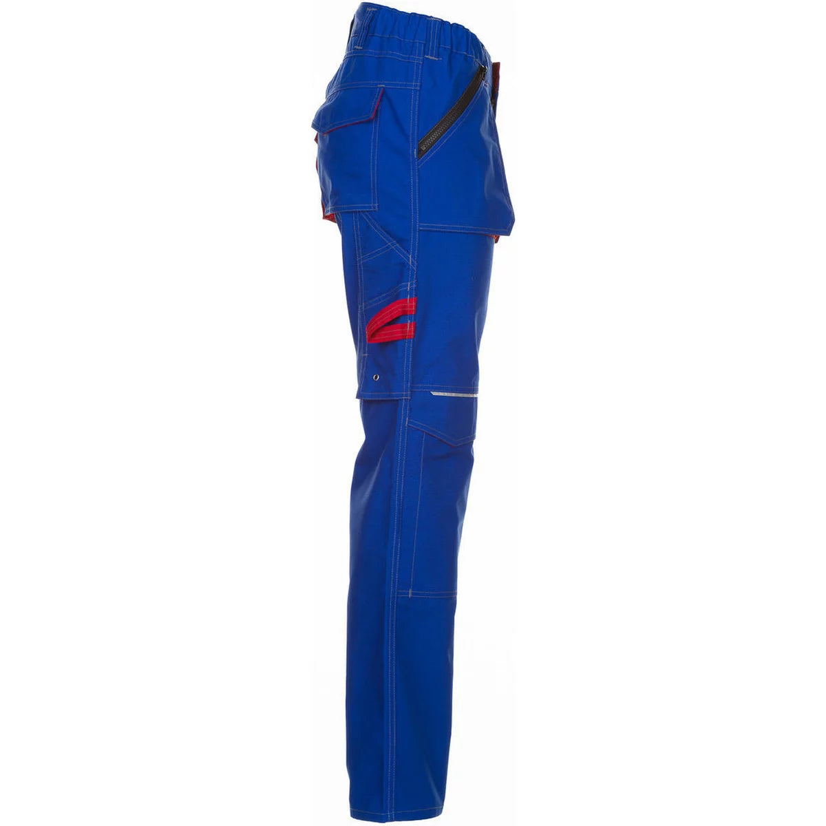 Planam Basalt Bundhose Arbeitshose kornblumenblau/rot 2821