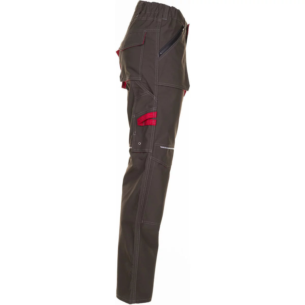 Planam Basalt Bundhose Arbeitshose oliv/rot 2823