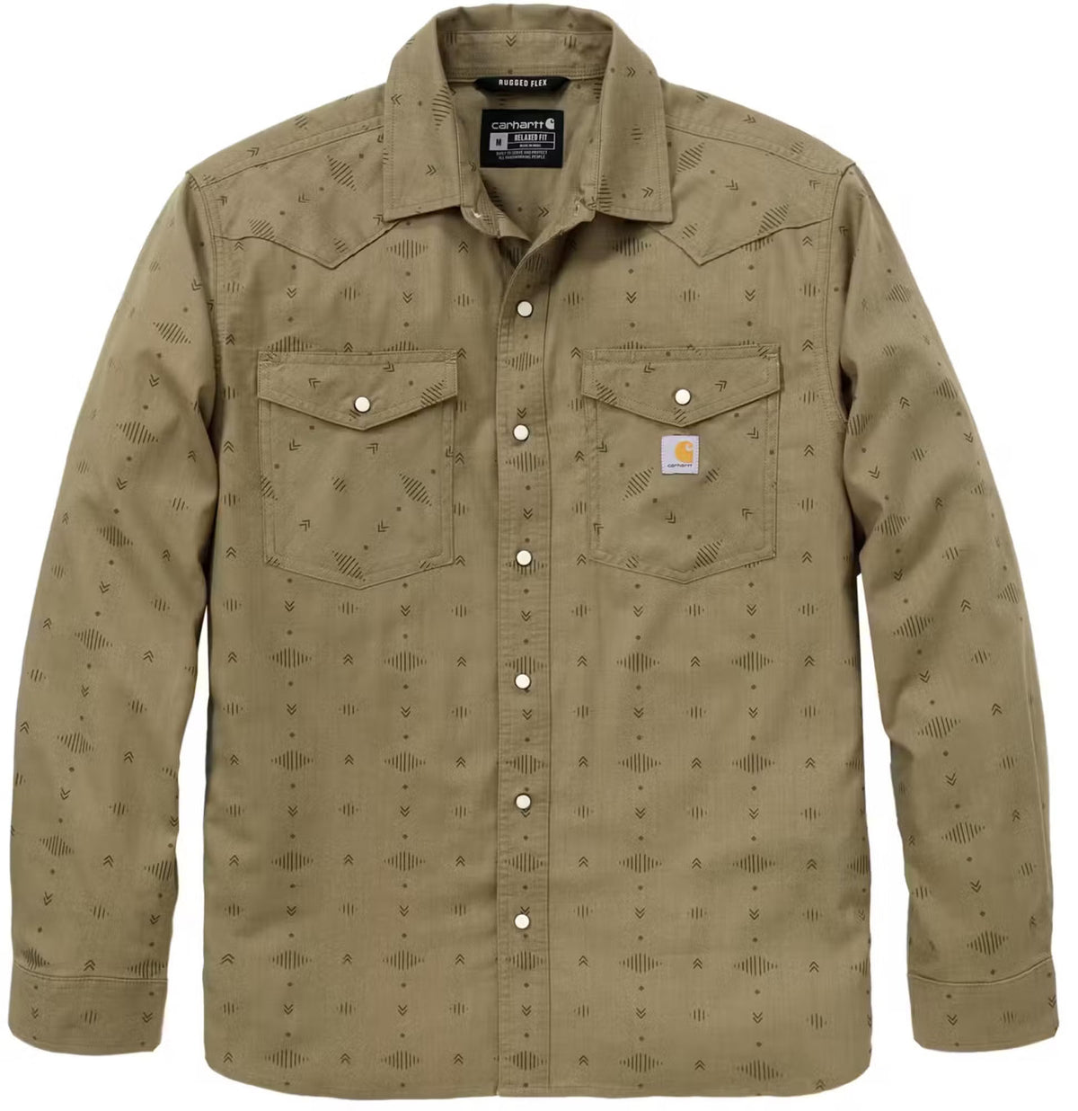 Carhartt Herren Flanellhemd Montana Bozeman Khaki 107016 – Relaxed Fit Karohemd