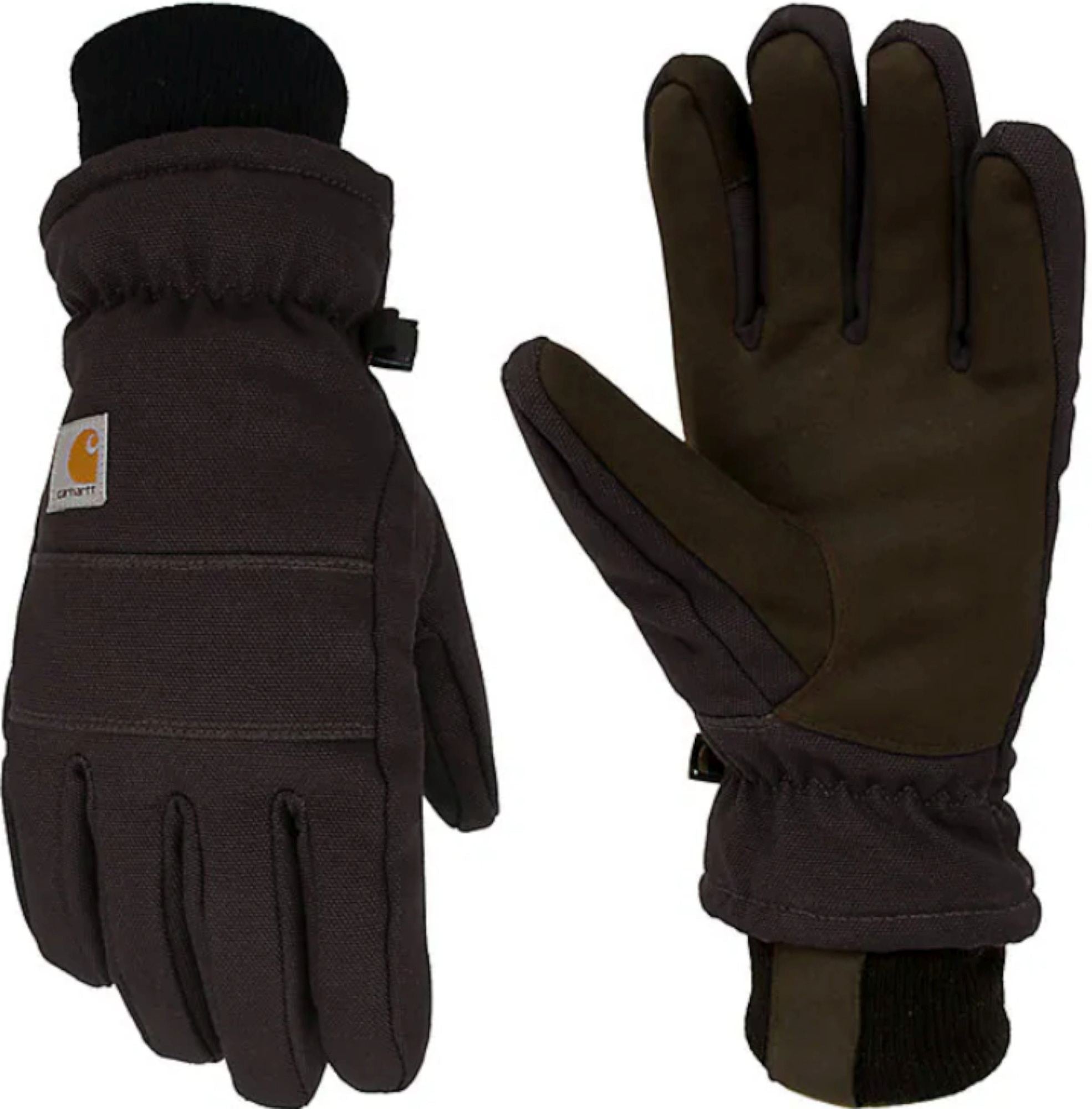 Carhartt Insulated Duck Touch-Sensitive Knit Cuff Handschuhe Schwarz G – arbeitskleidung-store