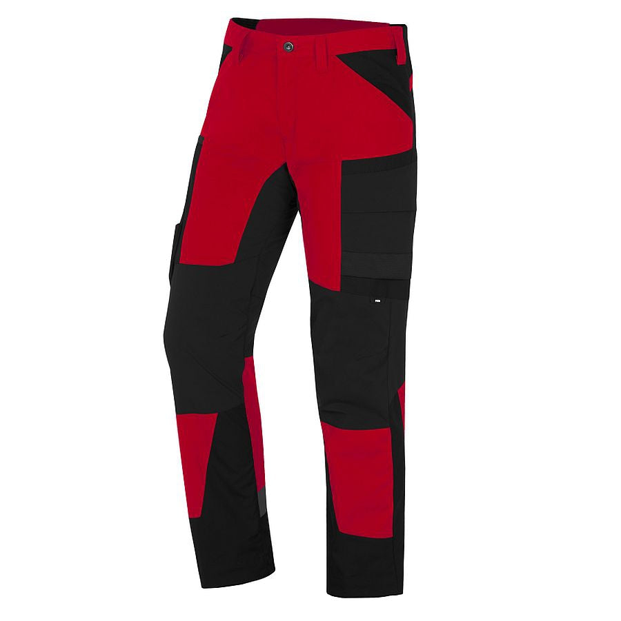 FHB Mio Arbeitshose Bundhose Stretch Rot/Schwarz 123120