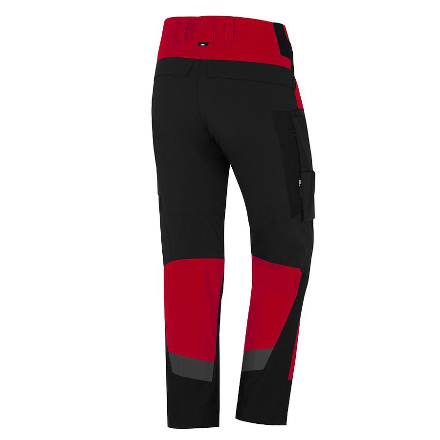 FHB Mio Arbeitshose Bundhose Stretch Rot/Schwarz 123120