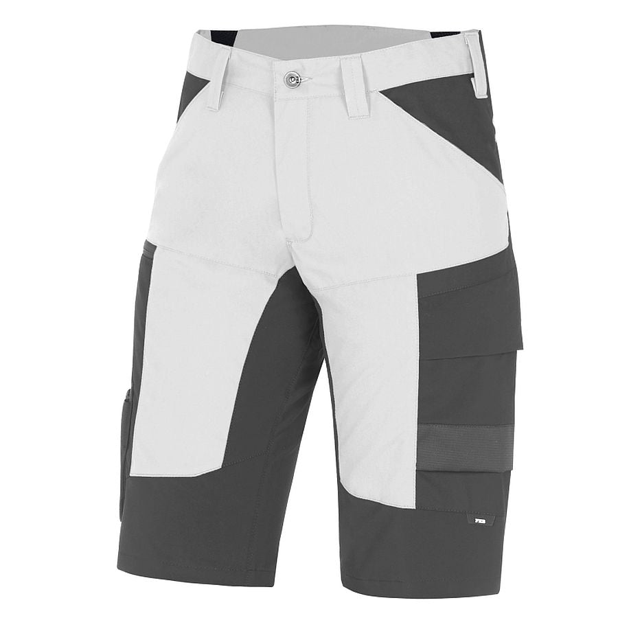 FHB Kim Stretch Bermuda Arbeitshorts Weiß/Anthrazit 125200