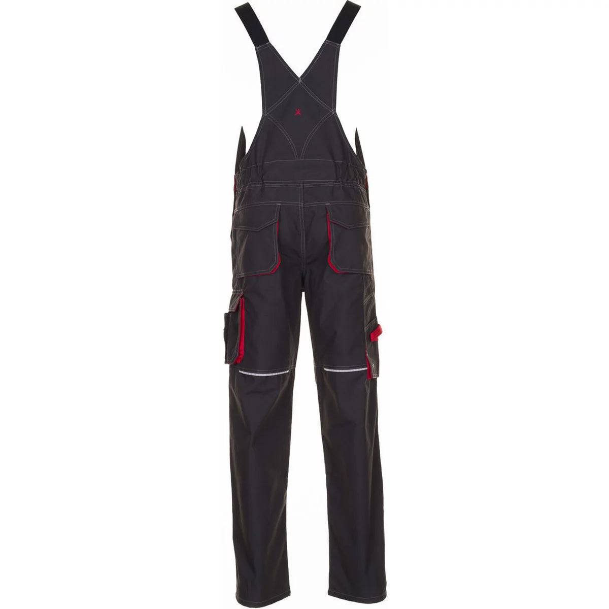 Planam Basalt Latzhose Arbeitshose anthrazit/rot 2830