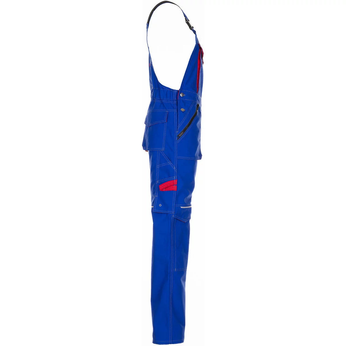 Planam Basalt Latzhose Arbeitshose kornblumenblau/rot 2831