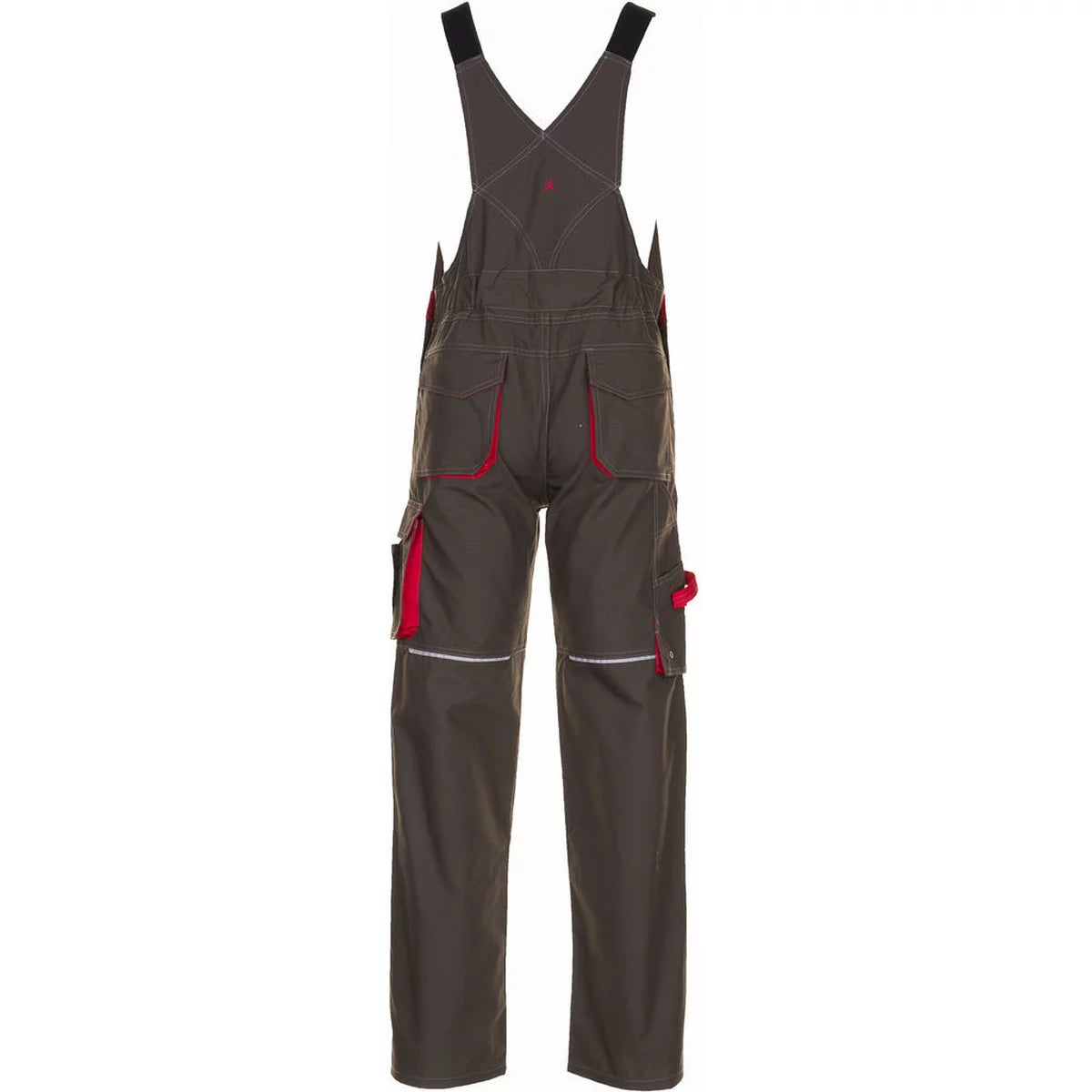 Planam Basalt Latzhose Arbeitshose oliv/rot 2833