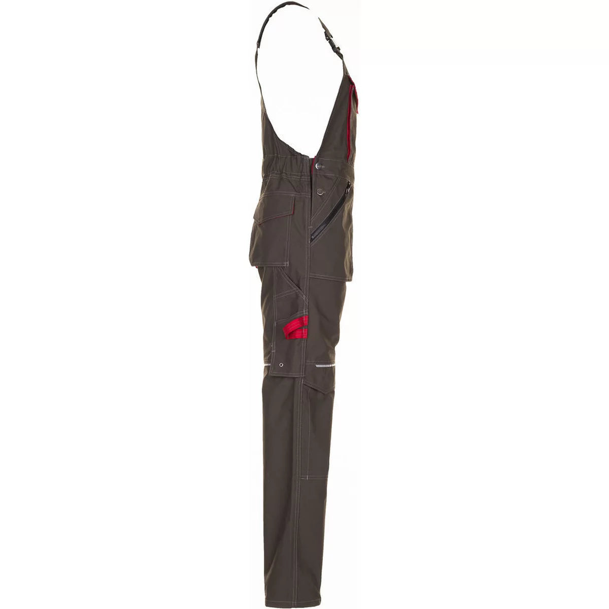 Planam Basalt Latzhose Arbeitshose oliv/rot 2833
