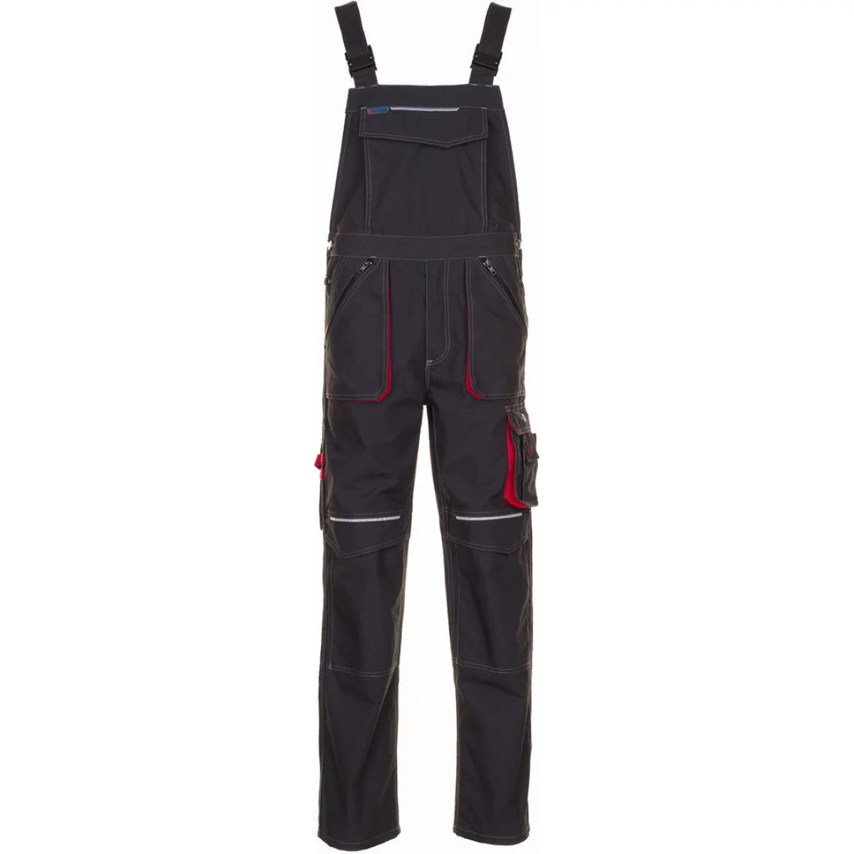 Planam Basalt Latzhose Arbeitshose anthrazit/rot 2830
