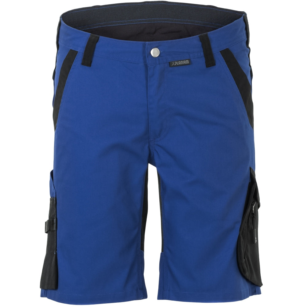 Planam Norit Herren Shorts kurze Arbeitshose Kornblau/Schwarz 6452