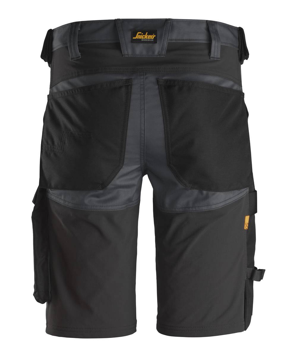 Snickers AllroundWork Stretch Shorts Stahlgrau/Schwarz 6143