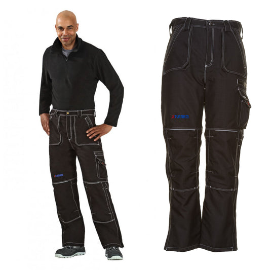 Planam Basalt Winterhose Winddicht Wasserdicht Schwarz 3385