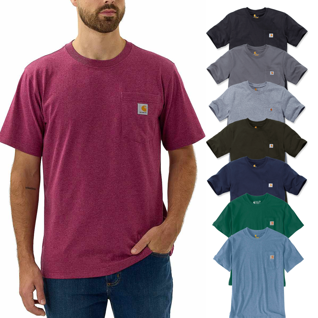 – Carhartt 103296 Short T-Shirt mit Brusttasche K87 Sleeve Pocket arbeitskleidung-store