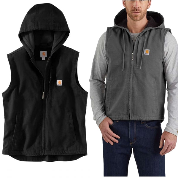 Carhartt Washed Duck Fleece Lined Hooded Herren Kapuzenweste 103837