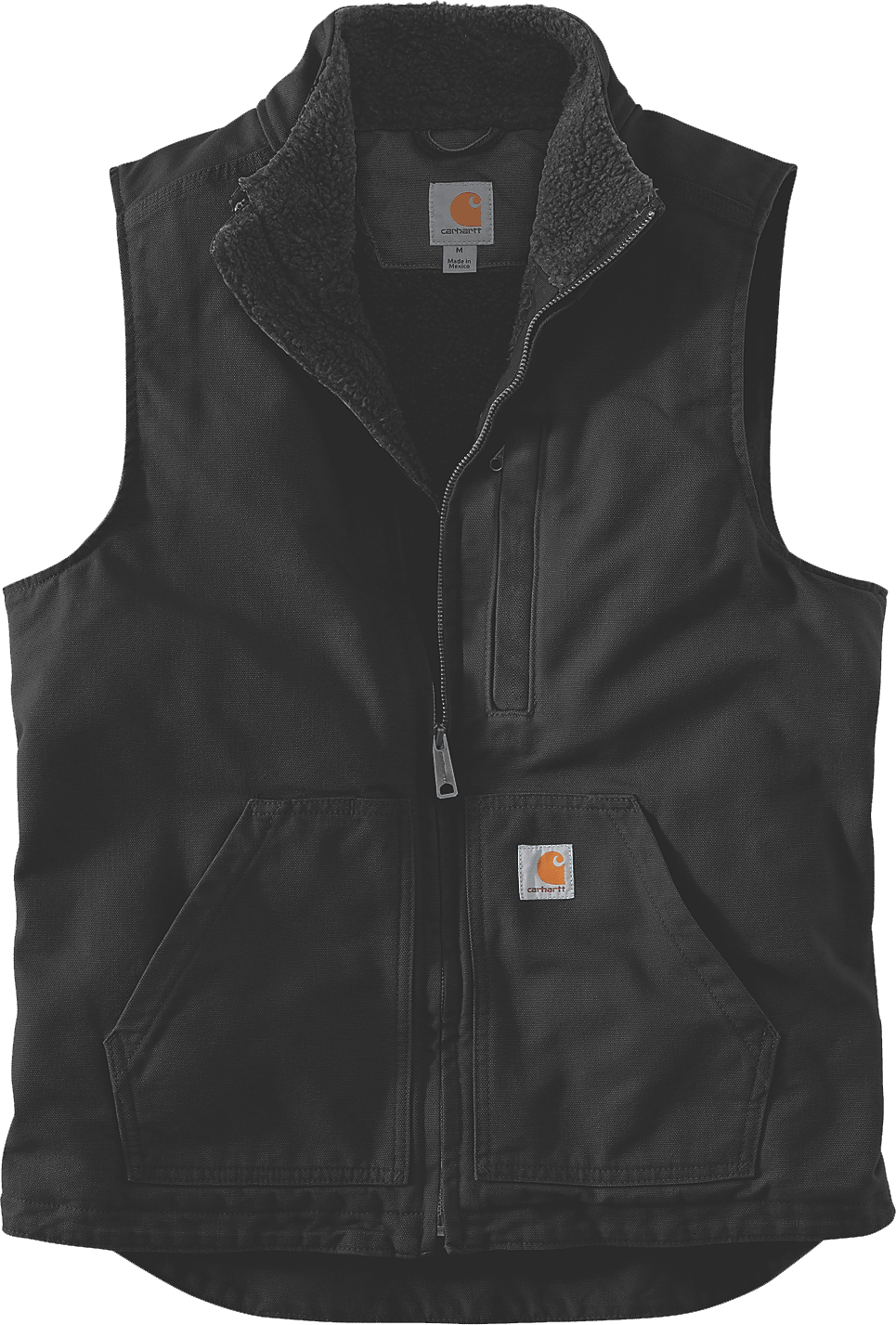 Carhartt Washed Duck Sherpa Lined Mock Neck Herren Weste 104277