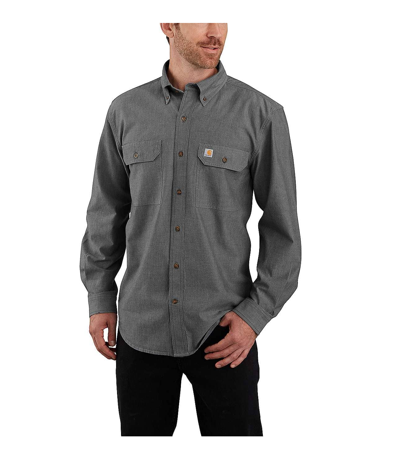 Carhartt Midweight Chambray Herren Langarmhemd 104368