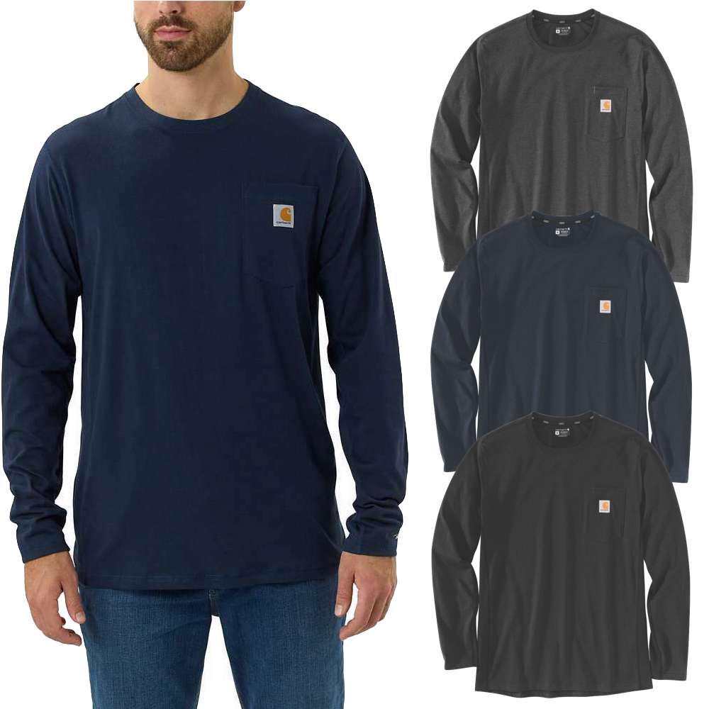 Carhartt Force Midweight Longsleeve Pocket T-Shirt Herren Langarm Shirt 104617