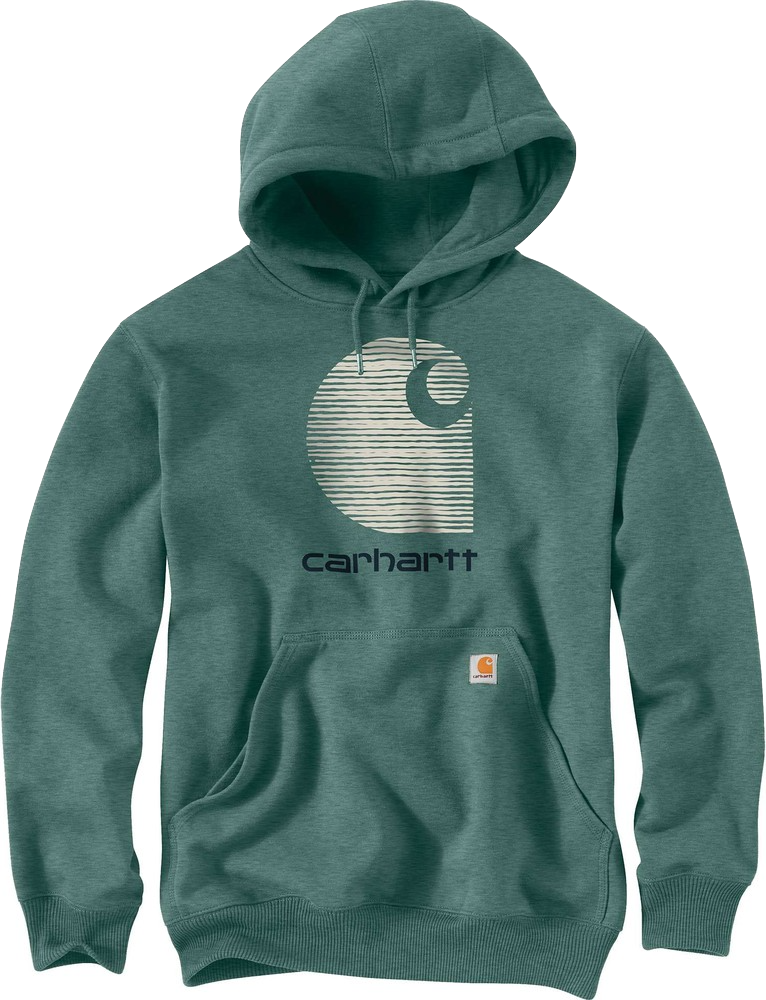 Carhartt Herren Hoodie mit Carhartt Logo und Rain Defender 105431