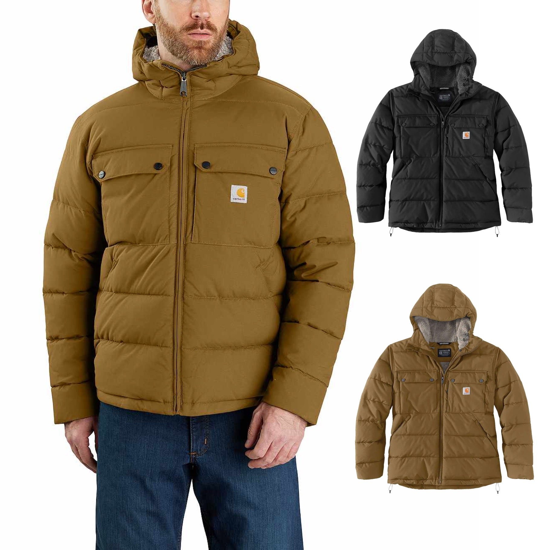 Parka Hellbraune Winterjacke Braune Winterjacke Herren CAMEL