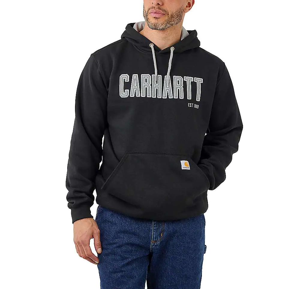 Carhartt Herren Midweight Felt Logo Graphic Sweatshirt Hoodie 105494
