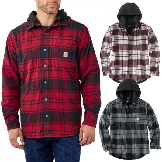 Carhartt Flannel Hemdjacke mit Kapuze gefüttert 105621