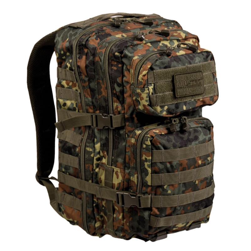 Mil-Tec US Assault Pack LG Rucksack Flecktarn