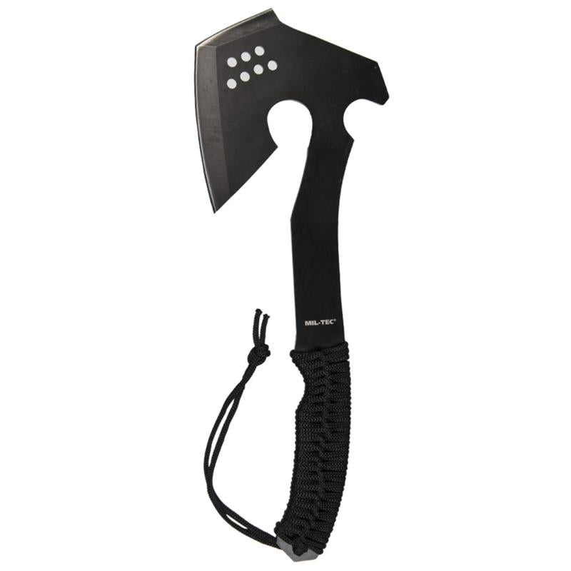 Mil-Tec Beil Paracord Schwarz mit Kopftasche