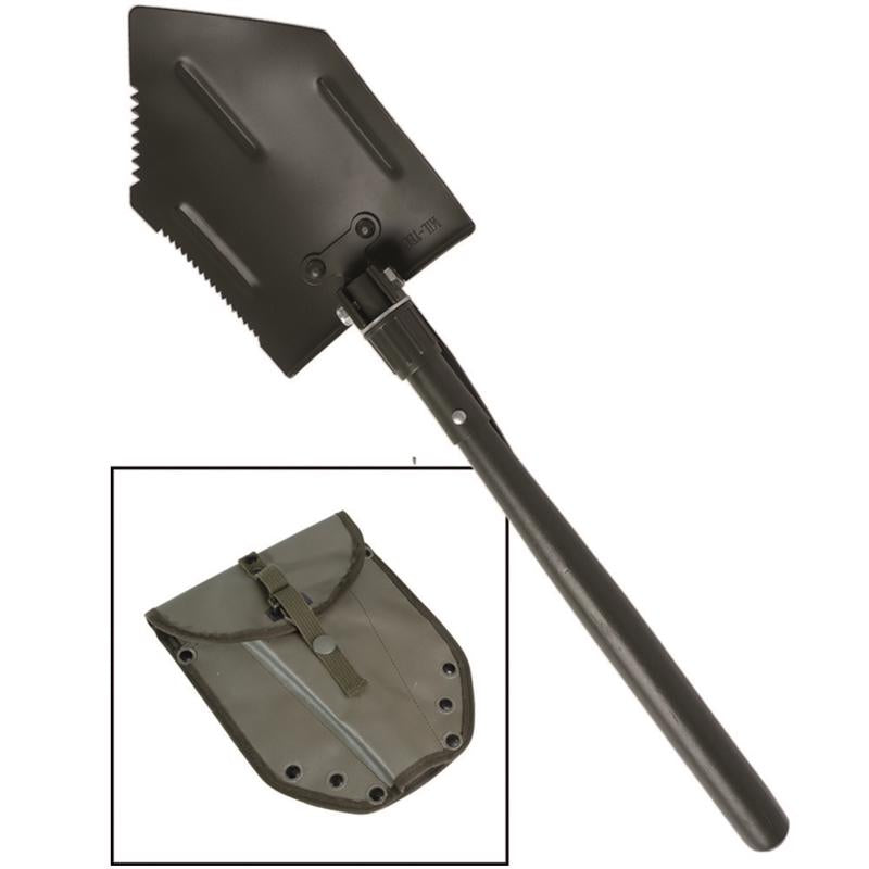 Mil-Tec US Klappspaten mit Tasche Gummiert