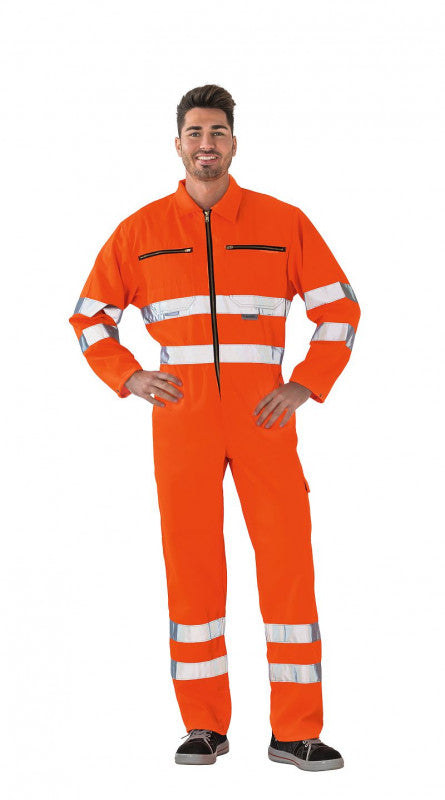 Planam Warnschutz Rallyekombi Overall Uni Orange 2031