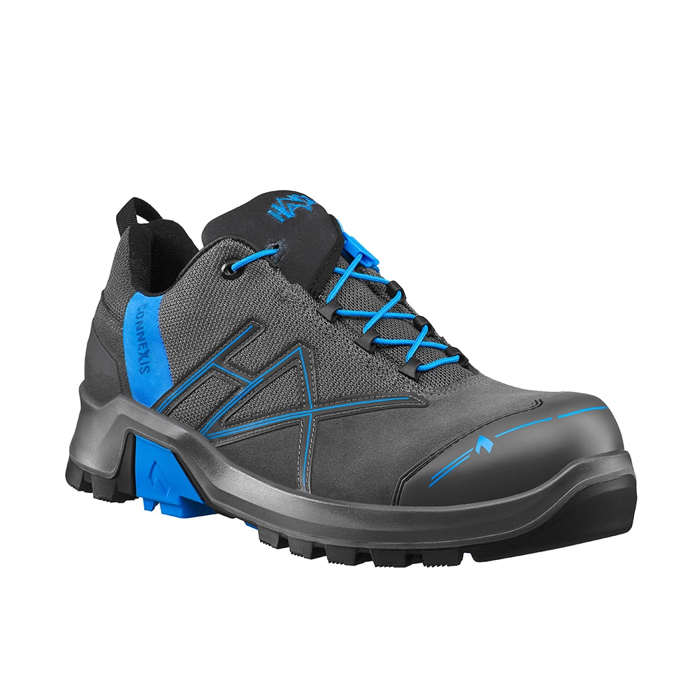 Haix Connexis Safety+ GTX Low Sicherheitsschuhe S3 Grau/Blau 631002