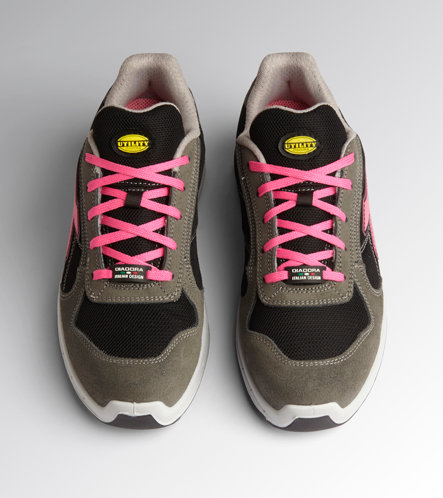Diadora Run Net Airbox Low Damen Arbeitsschuhe S1P SRC Grau/Pink 701.176217