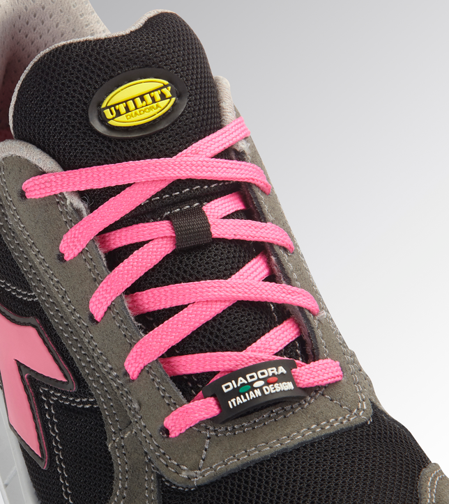 Diadora Run Net Airbox Low Damen Arbeitsschuhe S1P SRC Grau/Pink 701.176217