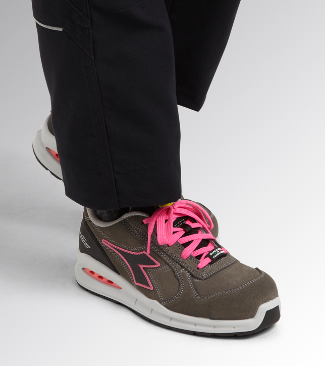 Diadora Run Net Airbox Low Damen Arbeitsschuhe S3S SRC Grau/Pink 701.181148