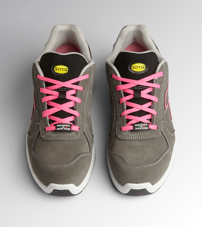 Diadora Run Net Airbox Low Damen Arbeitsschuhe S3S SRC Grau/Pink 701.181148