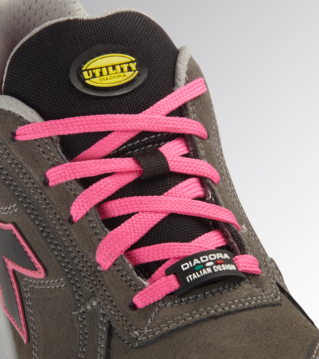 Diadora Run Net Airbox Low Damen Arbeitsschuhe S3S SRC Grau/Pink 701.181148