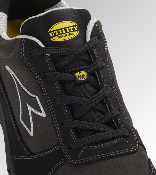 Diadora Run Text Low Metallfrei Sicherheitsschuhe S3 ESD Schwarz/Anthrazit 701.179896