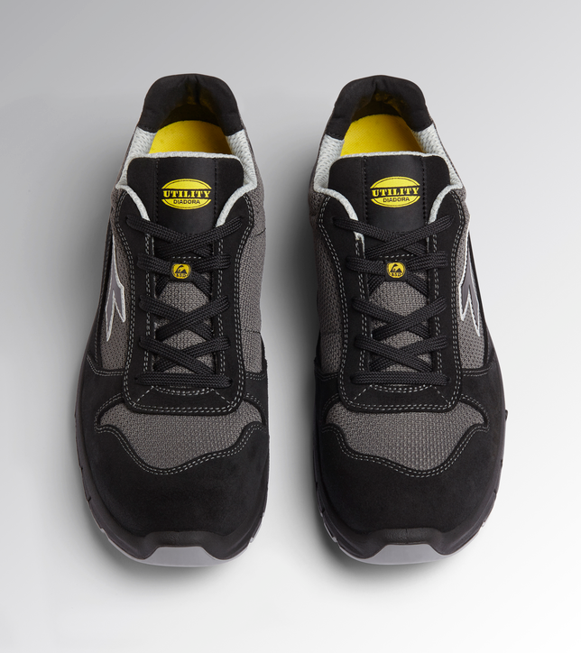 Diadora Run Text Low Metallfrei Sicherheitsschuhe S1P ESD Schwarz/Anthrazit 701.179897