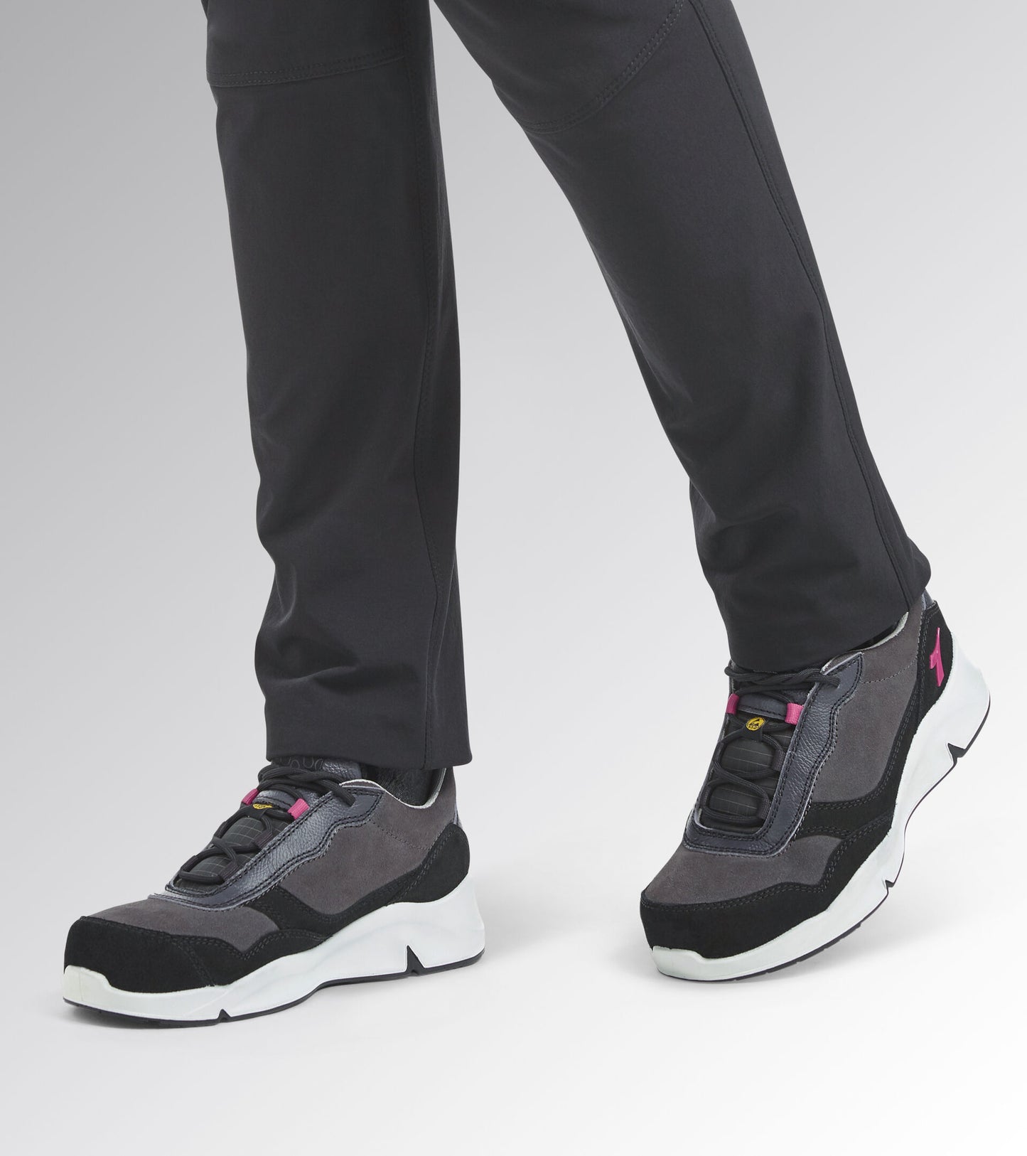 Diadora Athena Low Arbeitsschuhe S3L FO SR ESD Grau/Rosa 701.179902