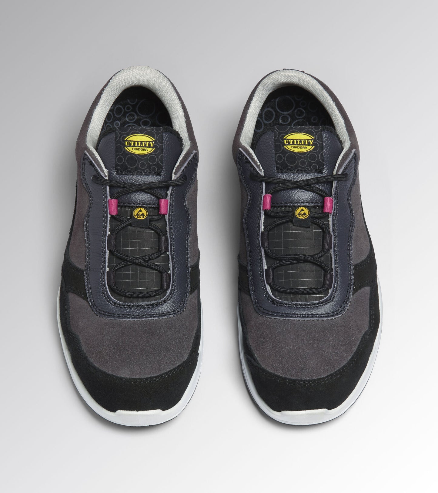 Diadora Athena Low Arbeitsschuhe S3L FO SR ESD Grau/Rosa 701.179902