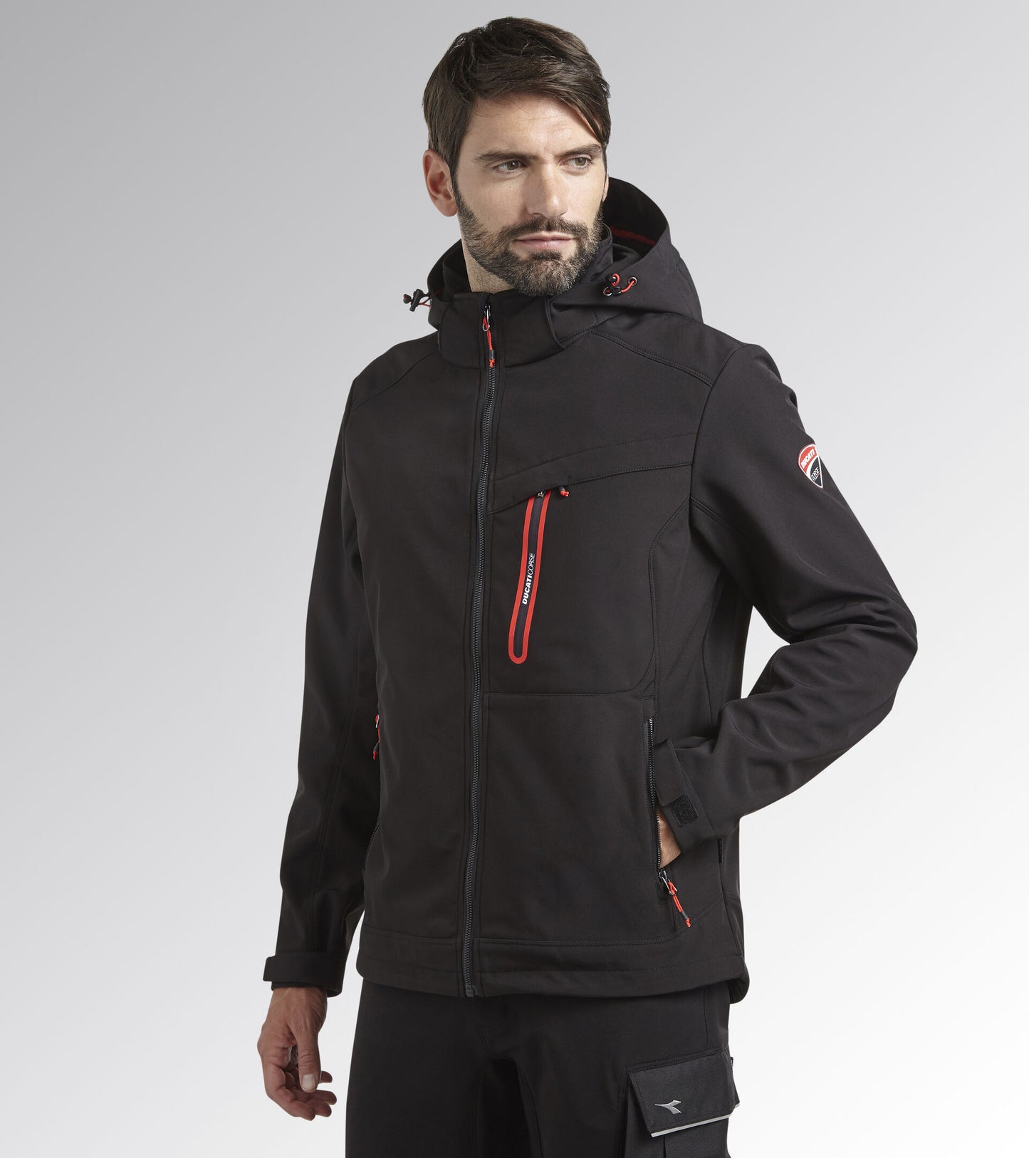 Diadora Ducati Softshell Jacke Herren Schwarz 702.180073