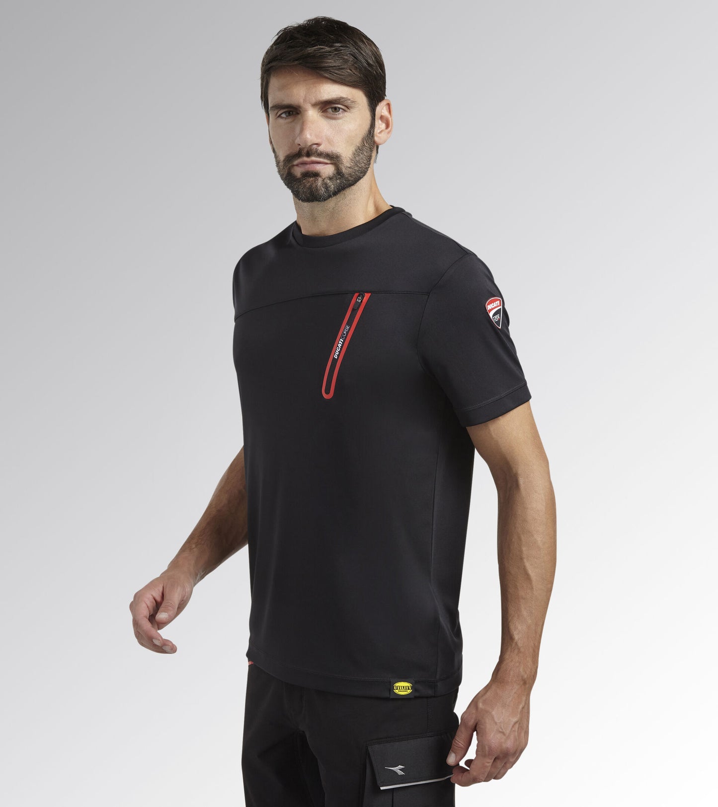 Diadora Ducati T-Shirt Plus Herren Schwarz 702.180076