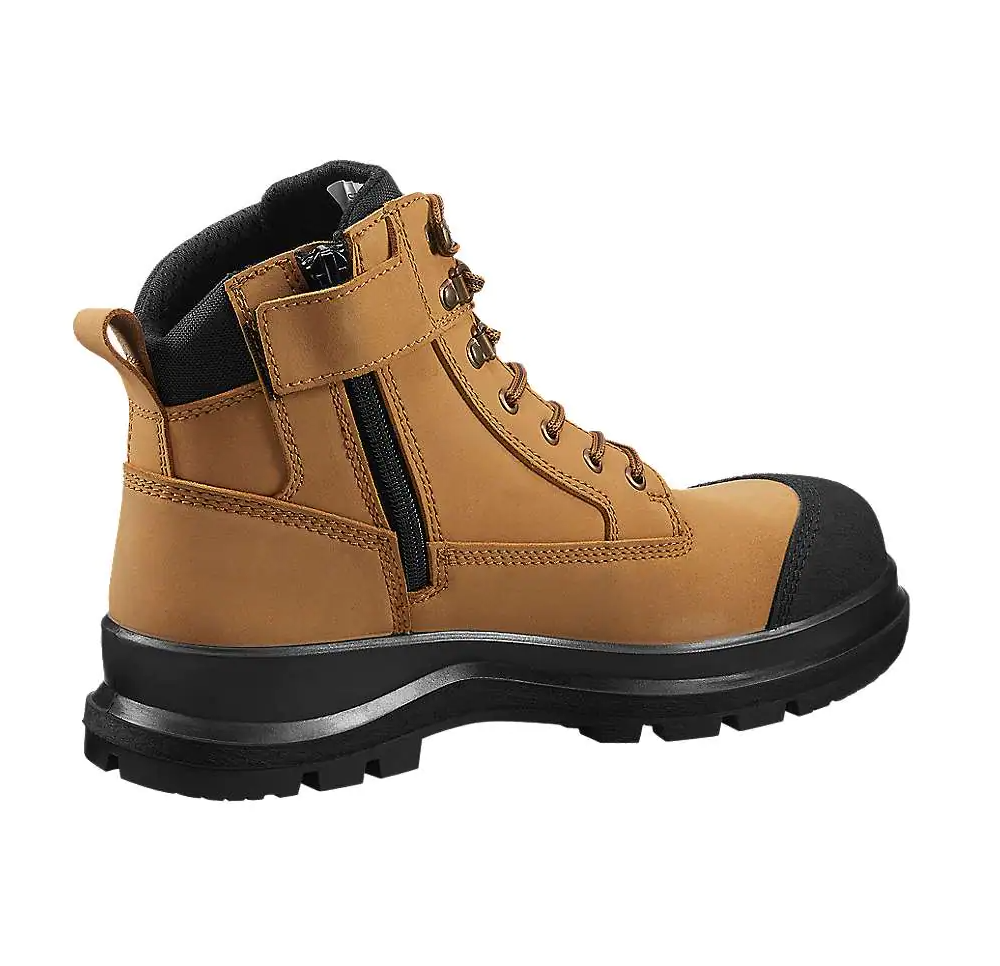 Carhartt Detroit Rugged Flex S3 6 Inch Zip Safety Boot Arbeitsstiefel Wheat 702923